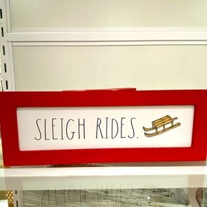 Rae Dunn Sleigh 🛷 Rides Sign